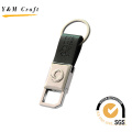 Custom Die Cut Luxury Soft PU Leather Key Ring (Y03912)